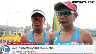 Download lagu Dhita Juliana and Jasita Utami Advance to 2015 Asia Pacific Beach Volleyball Semifinals mp3