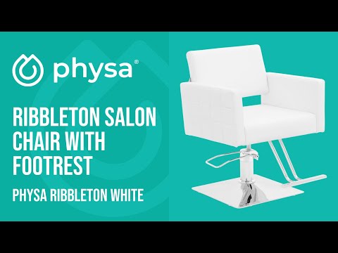 video - Ribbleton Salon Chair with Footrest - seat height 45 - 55 cm - 150 kg - pink
