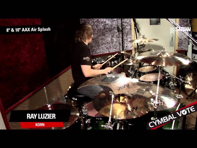 Vidéo teaser pour CYMBAL VOTE - Ray Luzier Demo's the 8" & 10" AAX Air Splash