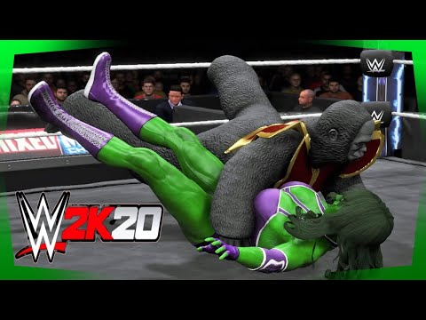 She-Hulk v Gorilla Grodd! - WWE 2K20 Requested Intergender Iron Man Match