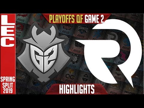 G2 vs OG Game 2 Highlights | LEC Playoffs Spring 2019 Quarterfinals | G2 Esports vs Origen G2
