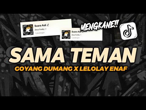 DJ SAMA TEMAN GOYANG DUMANG X LELOLAY MENGENAF VIRAL TIKTOK TERBARU
