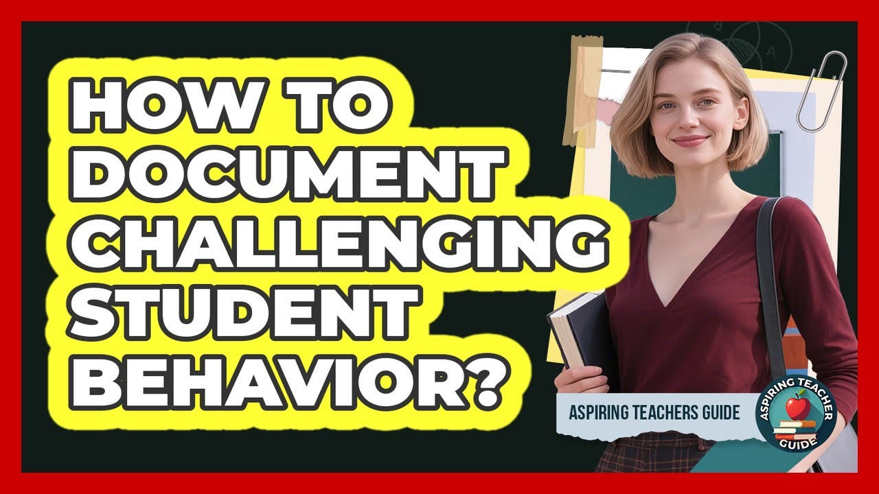 How To Document Challenging Student Behavior?