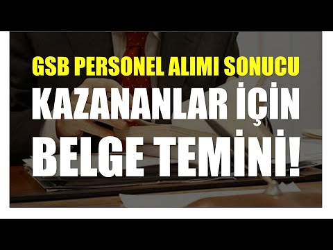 GSB 4147 PERSONEL ALIM SONUCU KAZANANLARIN TESLİM ETMESİ GEREKEN BELGELER ADIM ADIM UYGULAMALI ANLTM