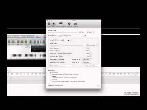 Reason 6 Fundamentals - Setting up your audio card