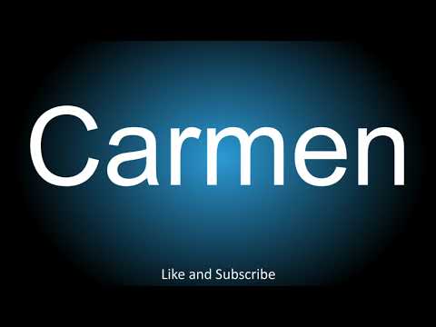 How to correctly pronounce in American and British English - Carmen.