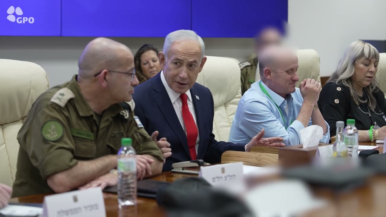 ראש הממשלה בנימין נתניהו בהתייעצות ביטחונית