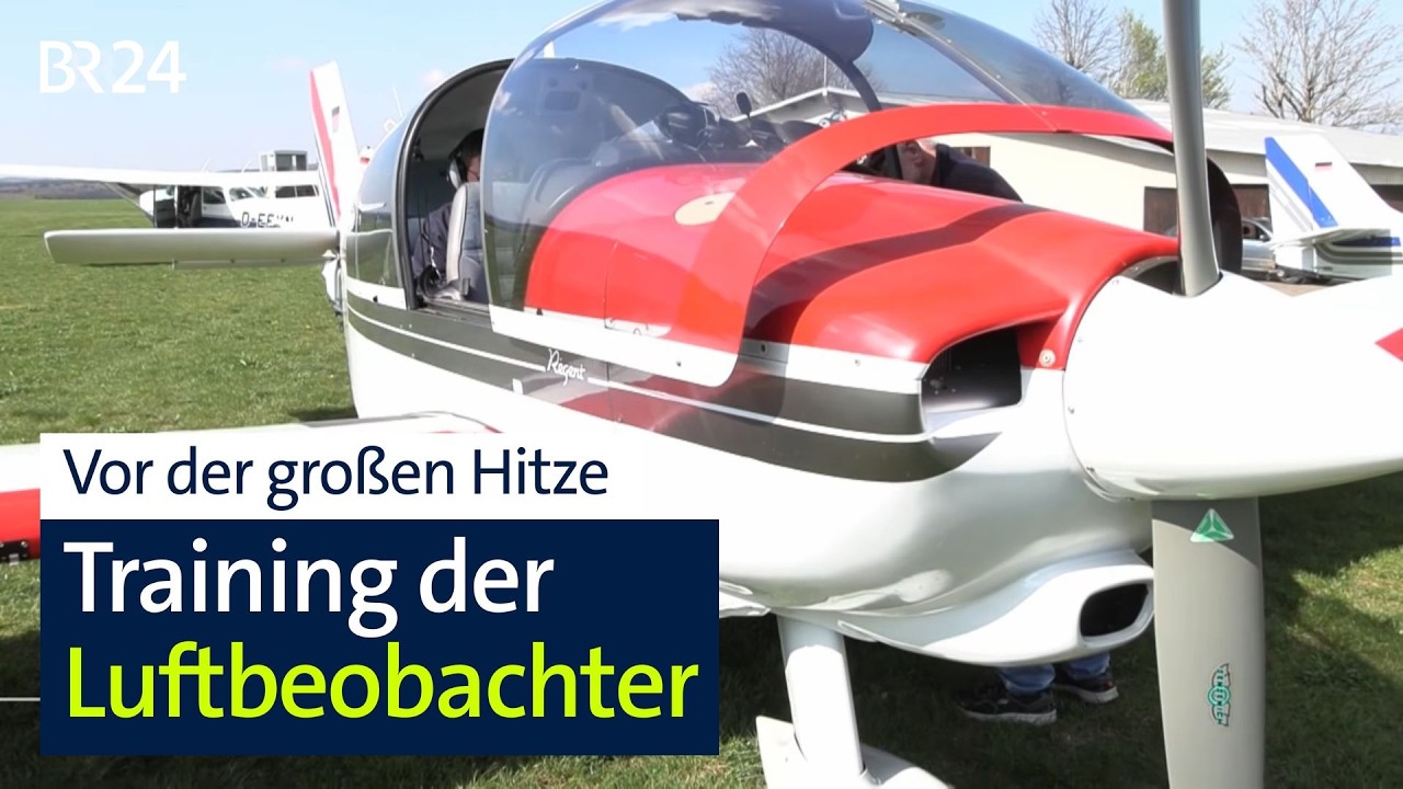 Waldbrandgefahr: Luftrettungsstaffel Bayern trainiert Luftbeobachter | BR24