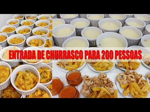ENTRADA DE CHURRASCO PARA 200 PESSOAS - RECEITAS DA ROSA