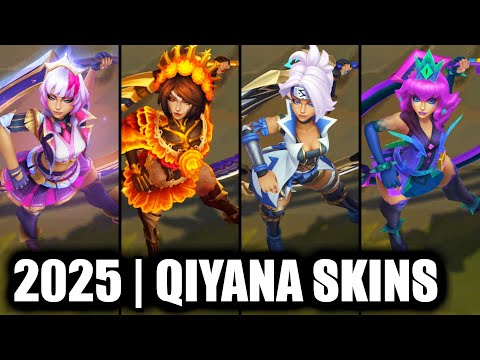 ALL QIYANA SKINS SPOTLIGHT 2025 | League of Legends