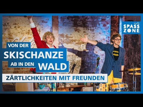 Skispringen in Johanngeorgenstadt. Zärtlichkeiten mit Freunden bei Olafs Klub | MDR SPASSZONE