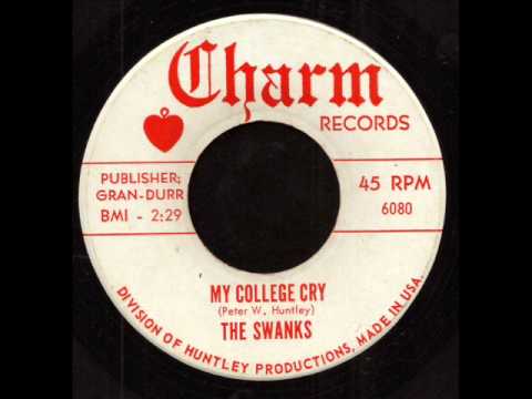 The Swanks - My College Cry on Charm Records