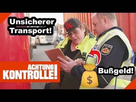 SCHWERLASTTRANSPORT gestoppt! 🛑 Begleitfahrzeug fehlt! |2/2| Kabel Eins | Achtung Kontrolle