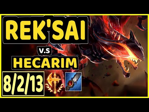 CINKROF (REK'SAI) vs HECARIM - 8/2/13 KDA JUNGLE GAMEPLAY - EUW Ranked MASTER
