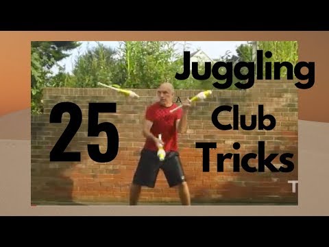 25 three club juggling tricks / Classic tricks for performers
