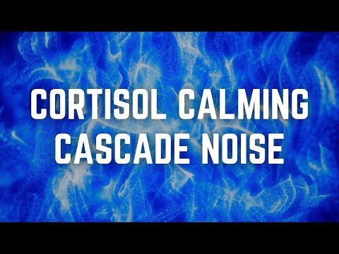 CORTISOL CALMING CASCADE NOISE | 12 Hrs | Black Screen | No Midway Ads | Relax/ Sleep/ Calm Anxiety