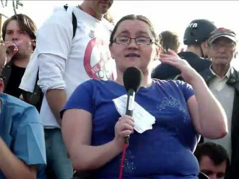 Lisa Egan - Westminster Bridge - 9th Oct 2011 -  UKUncut