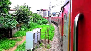 preview picture of video 'WAP7i Trivandrum Mail Departing Kollam Junction and Curving'