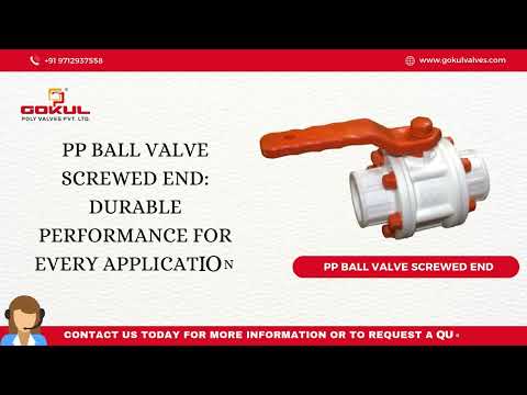 Pp Ball Valve Screwed End