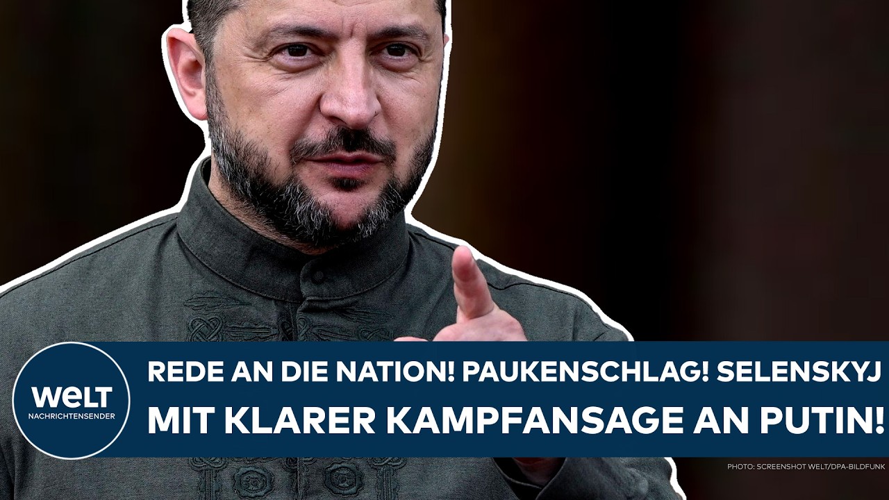 UKRAINE-KRIEG: Rede an Nation! "Putin hat sich im Wesentlichen geirrt!" Kampfansage von Selenskyj!