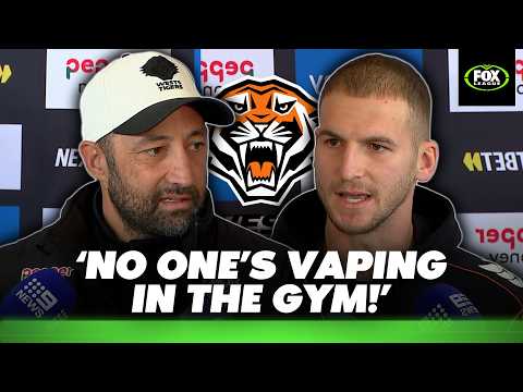 Benji Marshall & Adam Doueihi face the media to address Tigers saga | Press Conference | Fox League