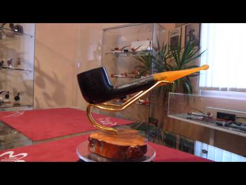 Pipa bog oak e schiuma pot freehand - www.paronellipipe.it