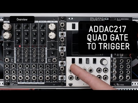 ADDAC System ADDAC217 Quad Gate to Trigger 2019 - Black image 3