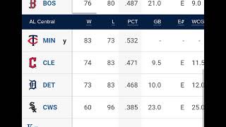 MLB STANDİNGS 2023 standings / 25/09/2023 major League baseball 2023 Standings