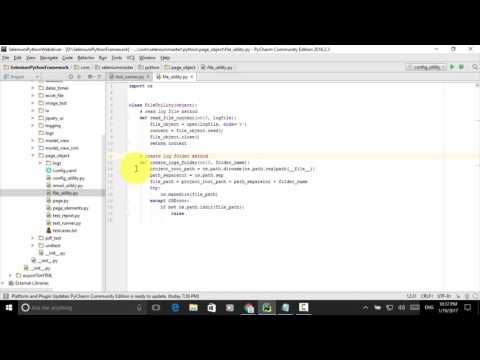 Lesson 21 Python Webdriver Page Object Pattern Framework File Utility