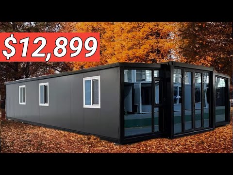 Inside Amazon Tiny House 3 Bedroom Expandable 40 FT | Prefab Tiny Home kits under $20 000 / 20K