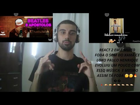 REACT 2 EM 1   Mc PH álbum 100%louco e Xamã - Beatles e apóstolos (Prod. Neobeats) -PH e Bagua Recor