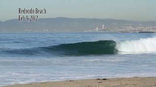 preview picture of video 'Surfing Redondo Beach February 9, 2012'