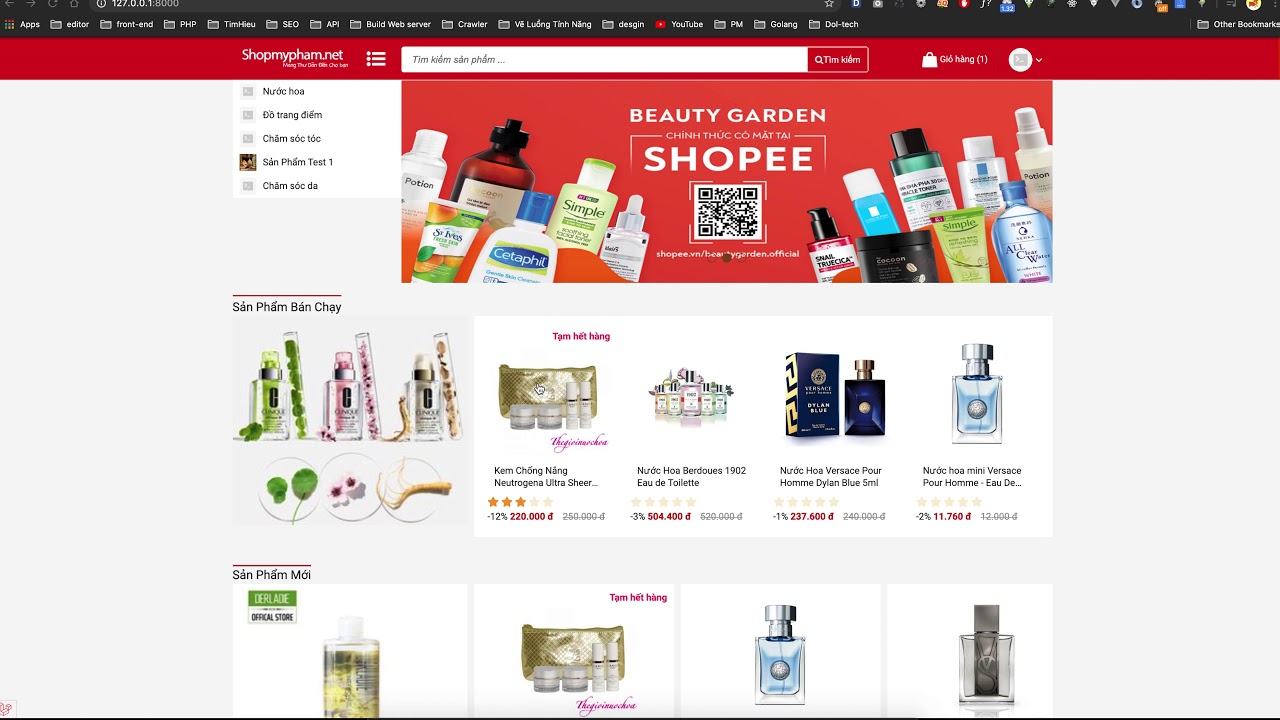 Support đồ án - Website mỹ phẩm - Laravel 6x  - Route phần 1