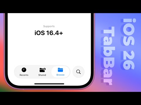Recreating iOS 26 Tab Bar for iOS 16.4+ devices using SwiftUI (Without Liquid Glass)