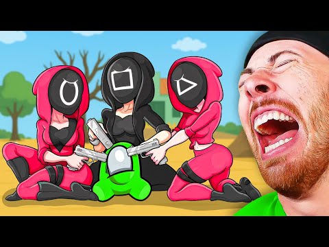 Mini Crewmates VS SQUID GAMES! CAN THEY SURVIVE? (Among Us Animations)