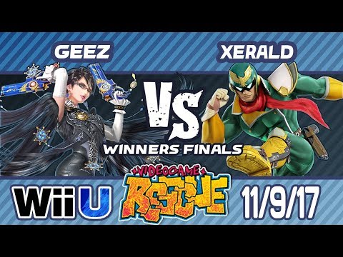 Video Game Rescue 11/9/17 - Geez (Bayonetta) vs. Xerald (Cpt. Falcon) - Wii U WINNERS FINALS
