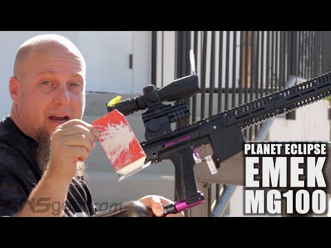 Planet Eclipse EMEK MG100 Paintball Gun - Accuracy Test
