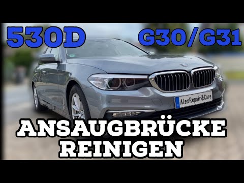 BMW 530d G30/G31 B57 engine | Intake manifold cleaning | Swirl flap removal | 330d 430d 630d 730d