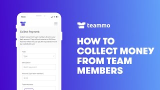 How to collect money from team members using Teammo