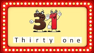Learn Numbers 31-40 with Spellings: Fun for Kids! #numbers