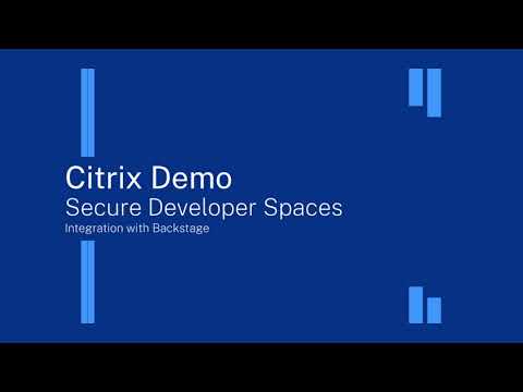 Citrix Securspaces Integration With Backstage