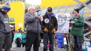 preview picture of video 'Anchorage Mushing District and George Attla Memorial Arch Ceremony'