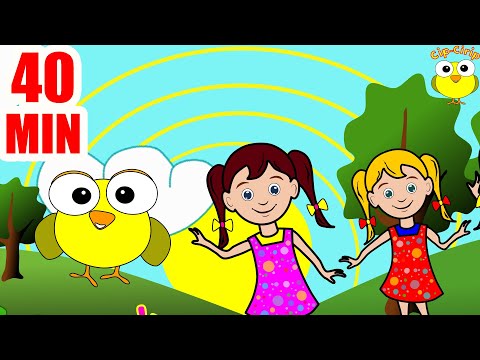 Fetitele si puisorul cip-cirip - Cantece pentru copii (desene animate) | Cip-Cirip