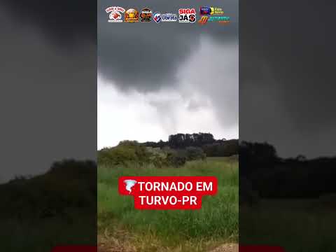 TORNADO🌪️- Registro de tornado em Turvo -PR nesta tarde de terça-feira dia 30/06/2026.