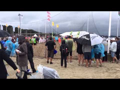 Åhus Beachhandboll 13/7-14 Regnoväder