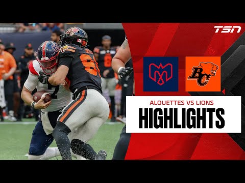 CFL Week 5 Highlights: Montreal Alouettes vs. BC Lions