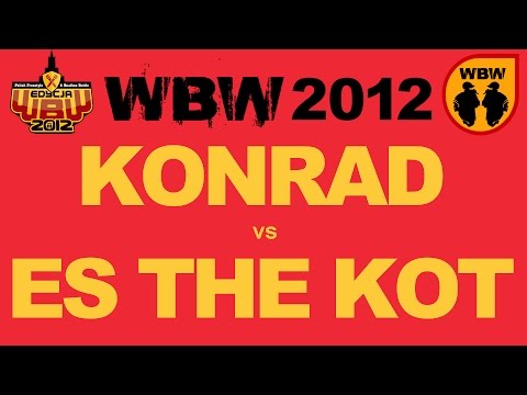 Konrad 🆚 Es The Kot 🎤 WBW 2012 el.4 (freestyle rap battle)