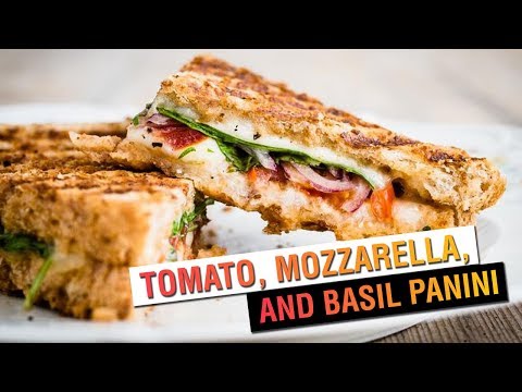 Tomato, Mozzarella, and Basil Panini | Vegetarian Recipe