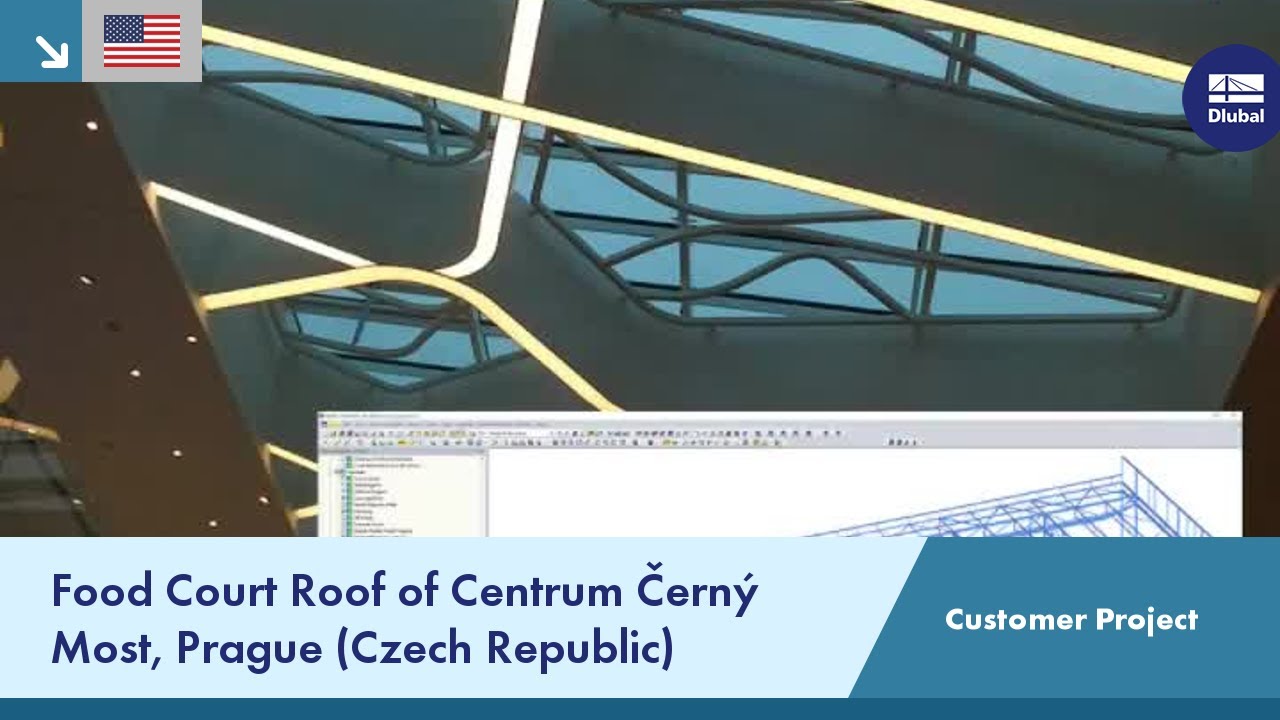 Customer Project: Food Court Roof of Centrum Černý Most, Prague (Czech Republic)