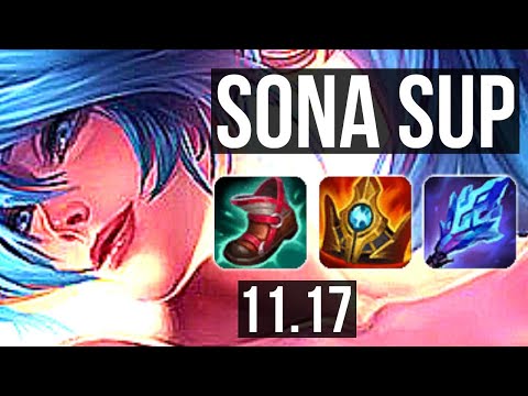 SONA & Aphelios vs RENGAR & Kai'Sa (SUPPORT) | Rank 1 Sona, 1.5M mastery | JP Master | v11.17